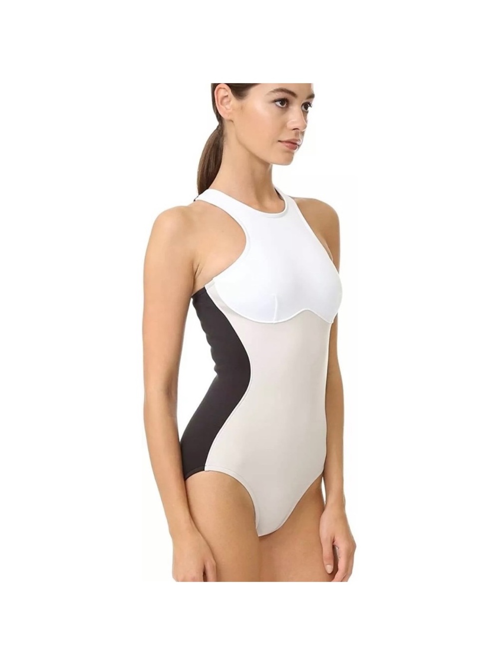 Stella McCartney Miracle Swimsuit One Piece Women’s Small Black White 
182421